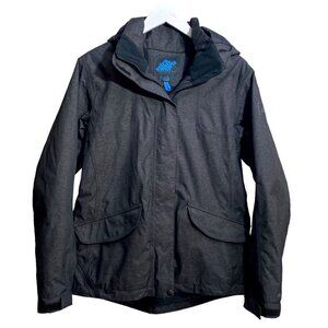 Eastern Mountain Sports Ski Jacket Medium Womens Primaloft Parka Charcoal Gray